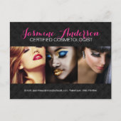 Volledig  Makeup Artist Comp-kaart Briefkaart (Voorkant)