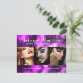 Volledig  Makeup Artist Comp-kaart Briefkaart (Staand voorkant)