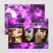 Volledig  Makeup Artist Comp-kaart Briefkaart (Voorkant / Achterkant)