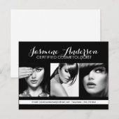 Volledig  Makeup Artist Comp-kaart Briefkaart (Voorkant / Achterkant)
