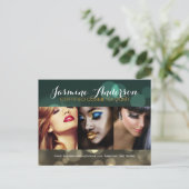 Volledig Makeup Artist Comp-kaart Briefkaart (Staand voorkant)