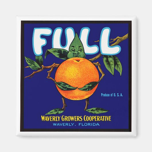 Volledig merklabel voor Sinaasappels Magneet (Voorkant)