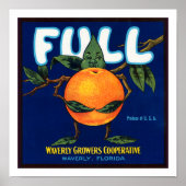 Volledig merklabel voor Sinaasappels Poster (Voorkant)