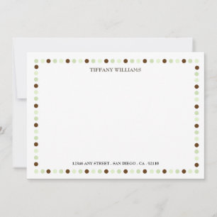 Volledig met de Joy Green Note Card Notitiekaartje