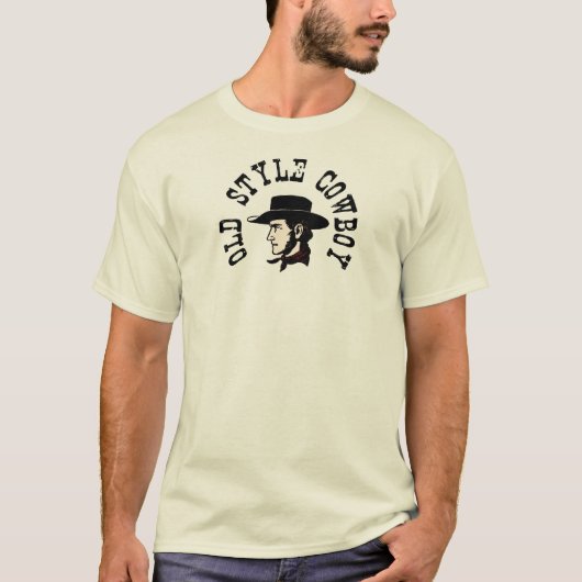 Volledig met zwart pet:  oude stijl Cowboy T-shirt (Voorkant)