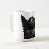 volledig metalen engel koffiemok (Voorkant links)