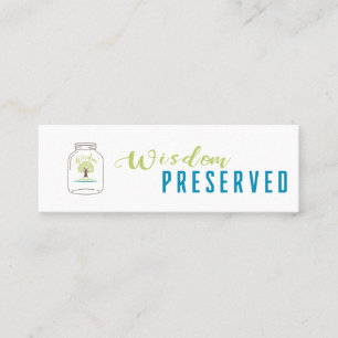 Volledig  mini, 3,0 x 1,0-inch Visitekaartje