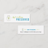 Volledig  mini, 3,0 x 1,0-inch Visitekaartje (Voorkant / Achterkant)