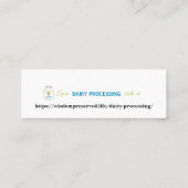 Volledig  mini, 3,0 x 1,0-inch Visitekaartje (Achterkant)