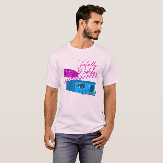 Volledig modulaire, draagbare Retro Slogan Fun T-shirt (Voorkant volledig)