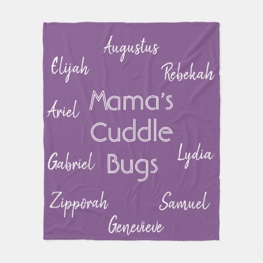 Volledig  moederdeken fleece deken (Voorkant)