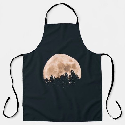 VOLLEDIG MOON ACHTER EEN TREE SILHOUETTES SCHORT (Voorkant)