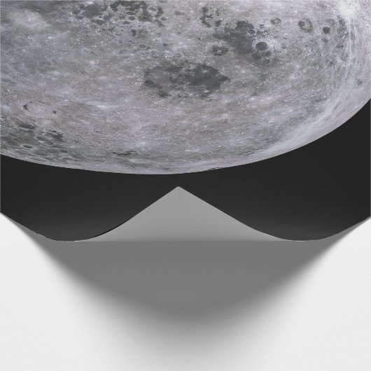 VOLLEDIG MOON Matte Wrapping Paper Cadeaupapier (Hoek)