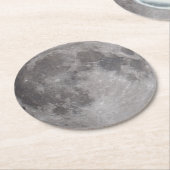 Volledig motorastronomiethema ronde kartonnen onderzetter (Gebogen)