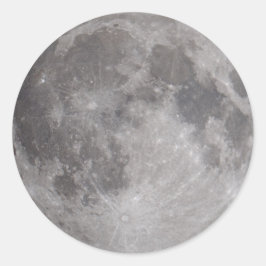 Volledig motorastronomiethema ronde sticker