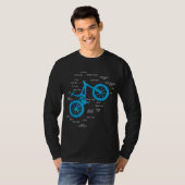 Volledig MTB anatomie - mountainbikes snijcyclus T-shirt (Voorkant volledig)