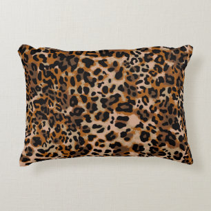 Volledig naadloos jaguar cheetah dierenhuidpatroon accent kussen