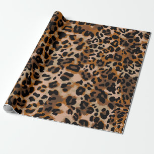 Volledig naadloos jaguar cheetah dierenhuidpatroon cadeaupapier