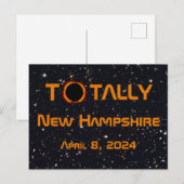 Volledig New Hampshire 2024 Zonsverduistering Briefkaart (Voorkant / Achterkant)