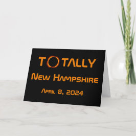 Volledig New Hampshire 2024 Zonsverduistering Kaart
