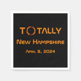Volledig New Hampshire 2024 Zonsverduistering Servet