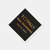 Volledig New Hampshire 2024 Zonsverduistering Servet (Hoek)