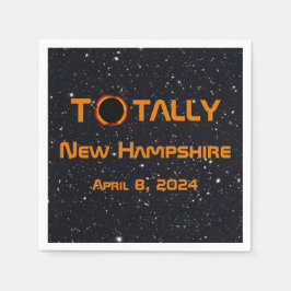 Volledig New Hampshire 2024 Zonsverduistering Servet