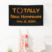 Volledig New Hampshire 2024 Zonsverduistering Spandoek (Insitu)