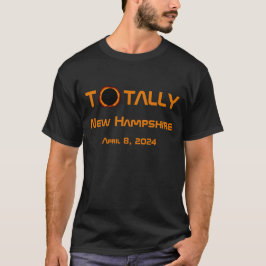 Volledig New Hampshire 2024 Zonsverduistering T-shirt