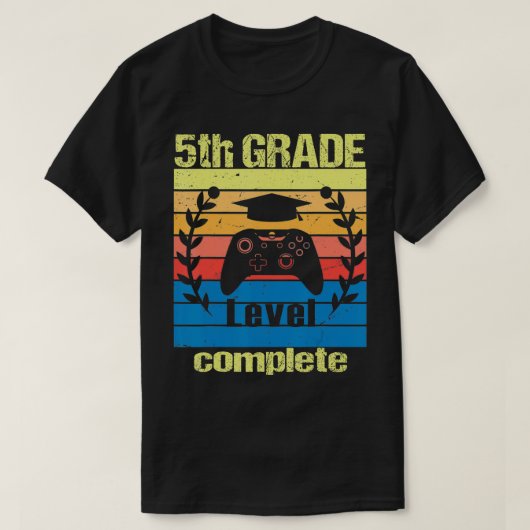Volledig niveau van de vijfde graad Funny Afstuder T-shirt (Design voorkant)