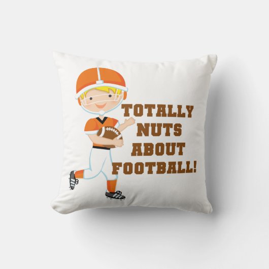Volledig Nuts over Football Kussen (Voorkant)