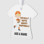 Volledig Nuts over Football Ornament (voorkant)