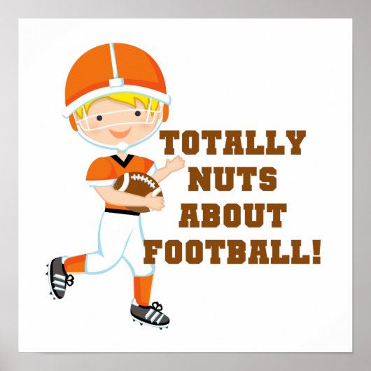 Volledig Nuts over Football Poster (Voorkant)