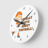 Volledig Nuts over Football Ronde Klok (Hoek)