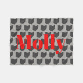 Volledig  Ohio State Pet Blanket Fleece Deken (Voorkant (Horizontaal))