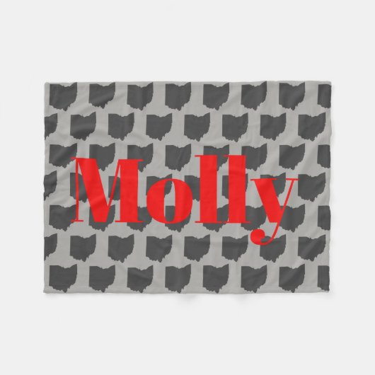 Volledig  Ohio State Pet Blanket Fleece Deken (Voorkant (Horizontaal))