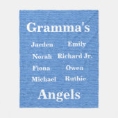 Volledig  oma's Angels Fleece Deken (Voorkant)