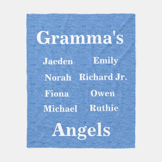 Volledig oma's Angels Fleece Deken (Voorkant)