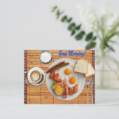 Volledig ontbijt briefkaart (Staand voorkant)