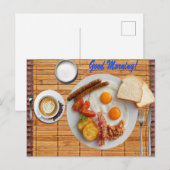 Volledig ontbijt briefkaart (Voorkant / Achterkant)