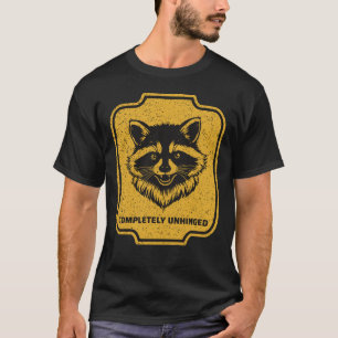 Volledig Ontspoord Grappige Chaotische Wasbeer T-shirt