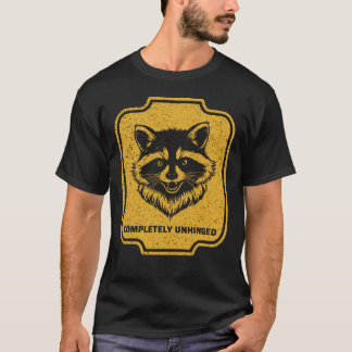 Volledig Ontspoord Grappige Chaotische Wasbeer T-shirt