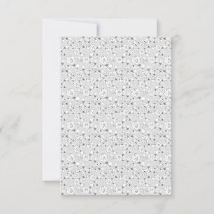 volledig ontwerp zeven RSVP kaartje