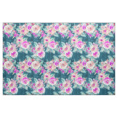 VOLLEDIG OP Boho Chic Dark Floral Waterverf Print Stof (Yard (91,4 cm))