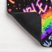 Volledig op dubbele regenboogmousepad met gratis b muismat (Hoek)