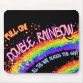 Volledig op dubbele regenboogmousepad met gratis b muismat (Voorkant)