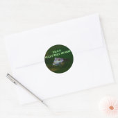 Volledig op God vertrouwen Ronde Sticker (Envelop)