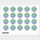 Volledig op God vertrouwen Ronde Sticker (Vel)