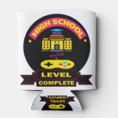 Volledig op hoog niveau - Funny Afstuderen Gift Blikjeskoeler (Achterkant)