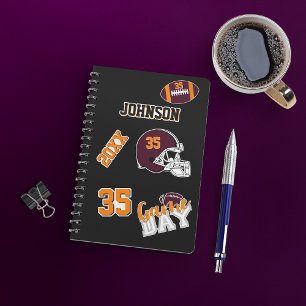 Volledig op maat gemaakte American Football sportf Sticker